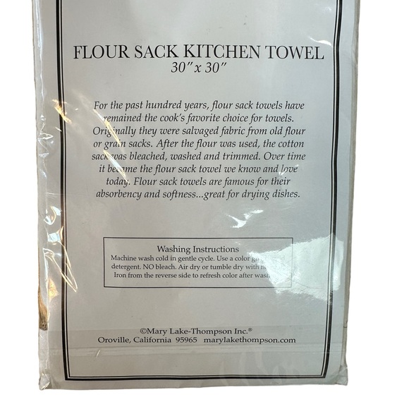 FANCYFLOURS Spaniel Dog Flour Sack  Dish Towel  30" x 30" -New - Picture 4 of 6